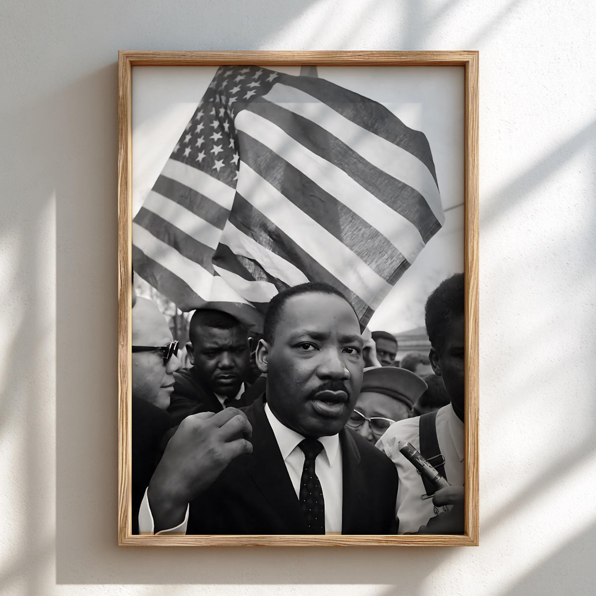 Historic March Crowd Poster | Black and White Photography Print | Vintage History Wall Art | Retro Documentary Photography