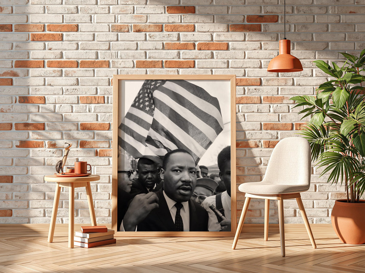 Historic March Crowd Poster | Black and White Photography Print | Vintage History Wall Art | Retro Documentary Photography