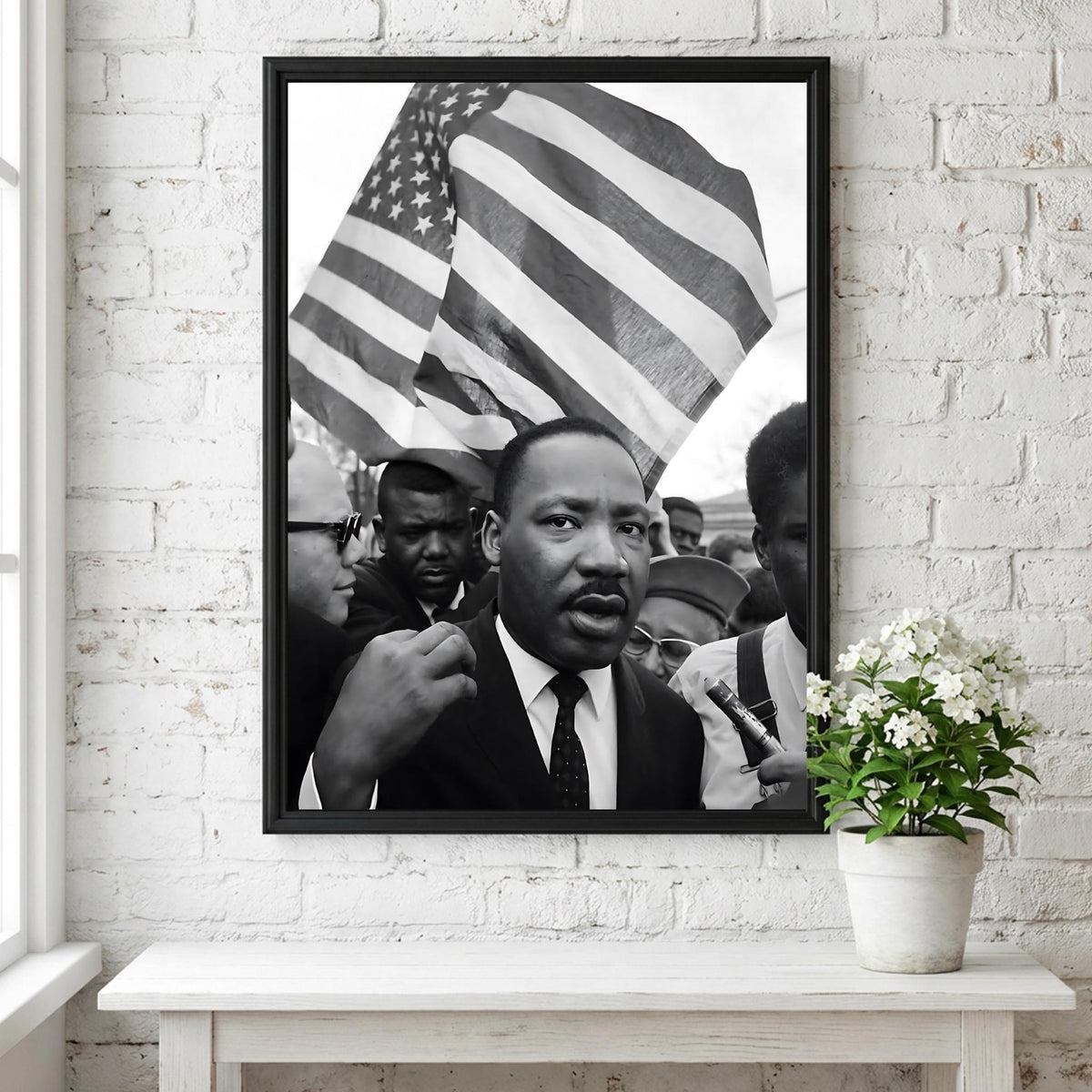 Historic March Crowd Poster | Black and White Photography Print | Vintage History Wall Art | Retro Documentary Photography