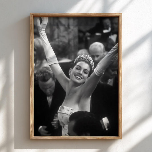 Royal Portrait Scene Poster | Black and White Photography Print | Vintage Cinema Style Wall Art | Retro Elegant Decor