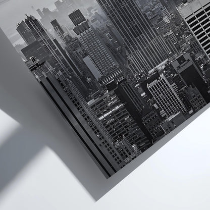 Empire State Building Skyline Poster | Black and White Photography Print | Vintage New York Wall Art | Retro City Travel Decor
