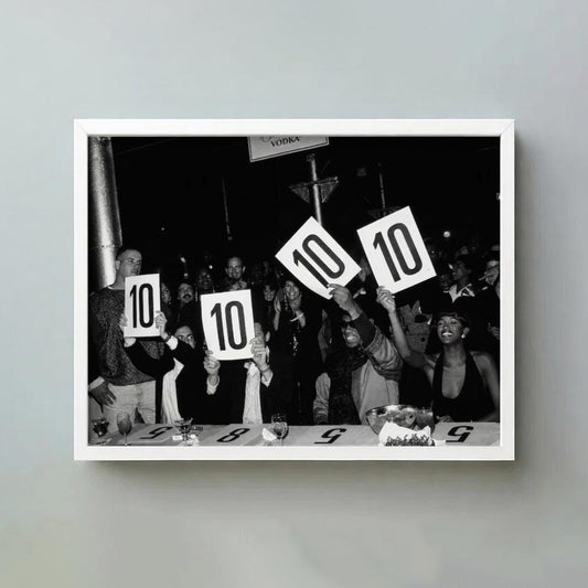 10 Of 10 Glamorous Night Poster | Black and White Photography Print | Vintage Fashion Wall Art | Retro Luxury Lifestyle Decor