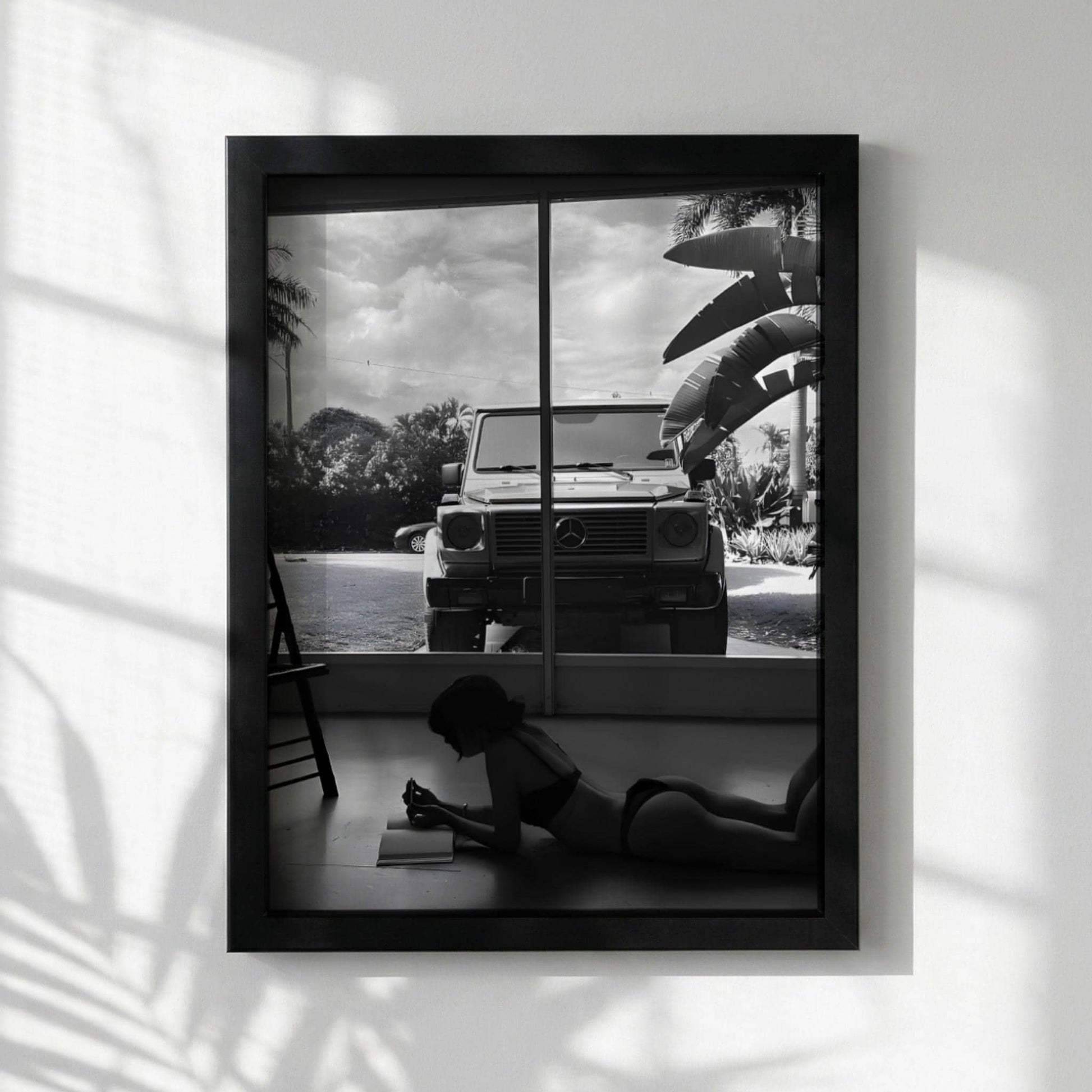 G Wagon Poster, Luxury Car Wall Art, Black and White Print, Old Money Aesthetic Decor, Miami Vibe Photography, Edgy Fashion Room Decor