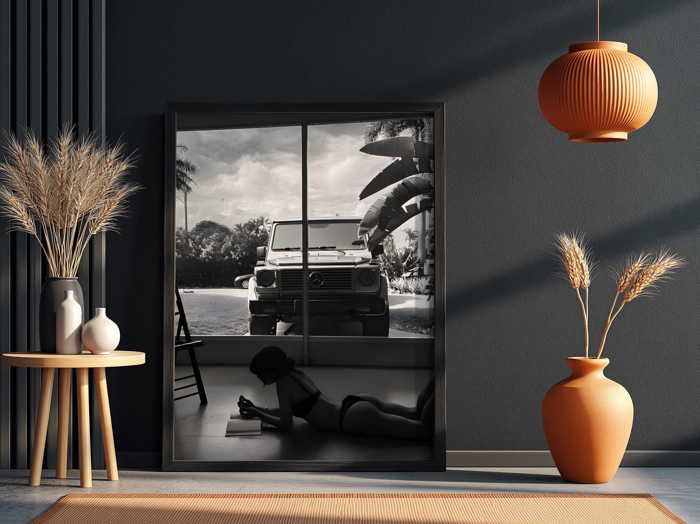 G Wagon Poster, Luxury Car Wall Art, Black and White Print, Old Money Aesthetic Decor, Miami Vibe Photography, Edgy Fashion Room Decor
