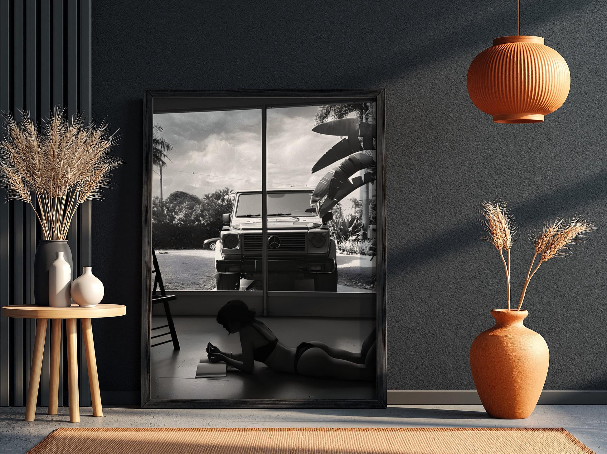 G Wagon Poster, Luxury Car Wall Art, Black and White Print, Old Money Aesthetic Decor, Miami Vibe Photography, Edgy Fashion Room Decor