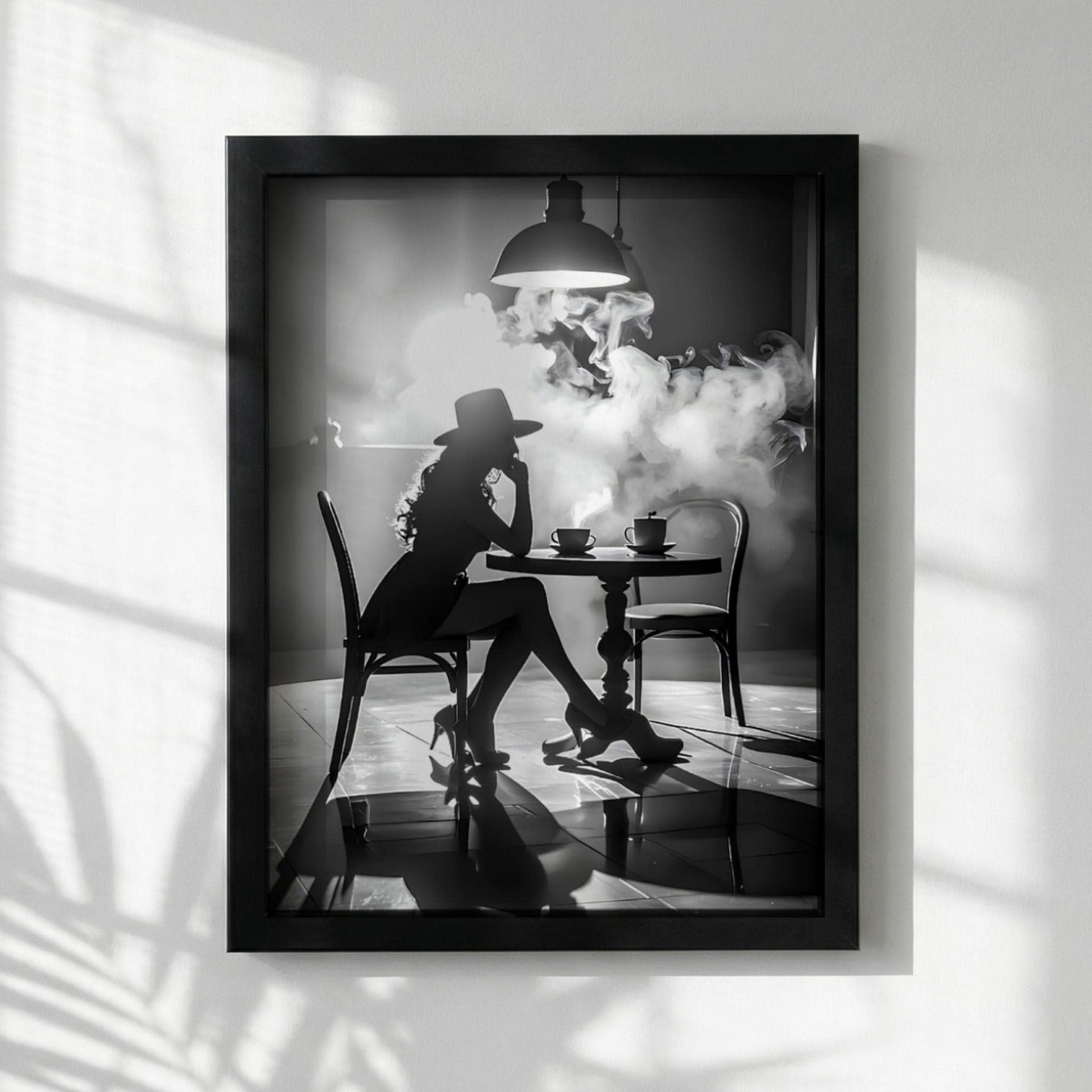 Vinyl Spin Black & White Minimalist Music Wall Art | Modern Retro Audio Decor | Record Player Aesthetic Poster Print