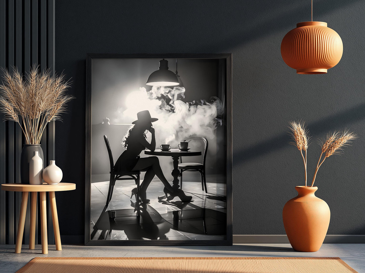 Vinyl Spin Black & White Minimalist Music Wall Art | Modern Retro Audio Decor | Record Player Aesthetic Poster Print