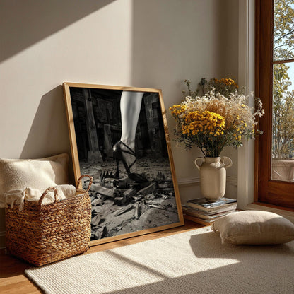 Overcoming Obstacles Print | High Heel Crushing Trap Poster | Black and White Motivational Art | Fearless Boss Lady Decor