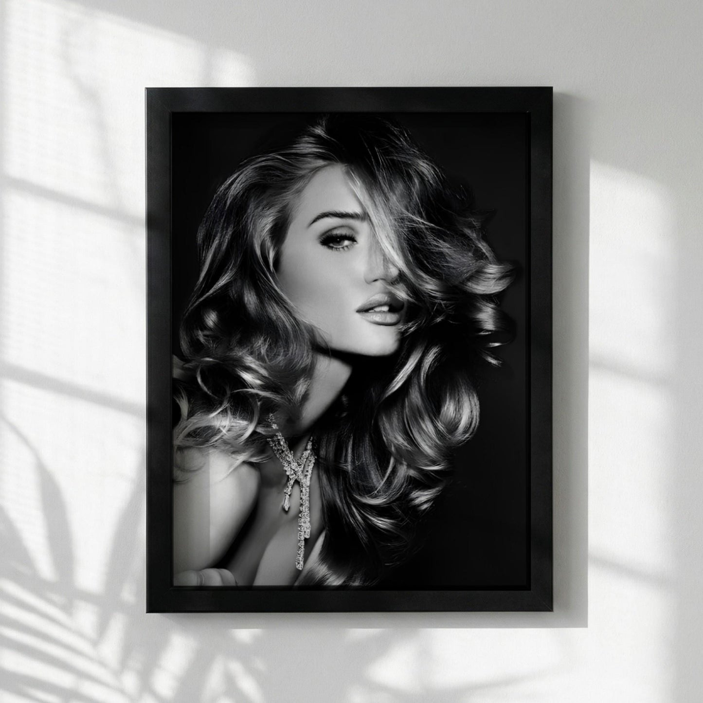 Sydney Sweeney | Black and White Glamour Portrait Print | Vintage Fashion Wall Art | Elegant Woman Photography | Classic Beauty Poster