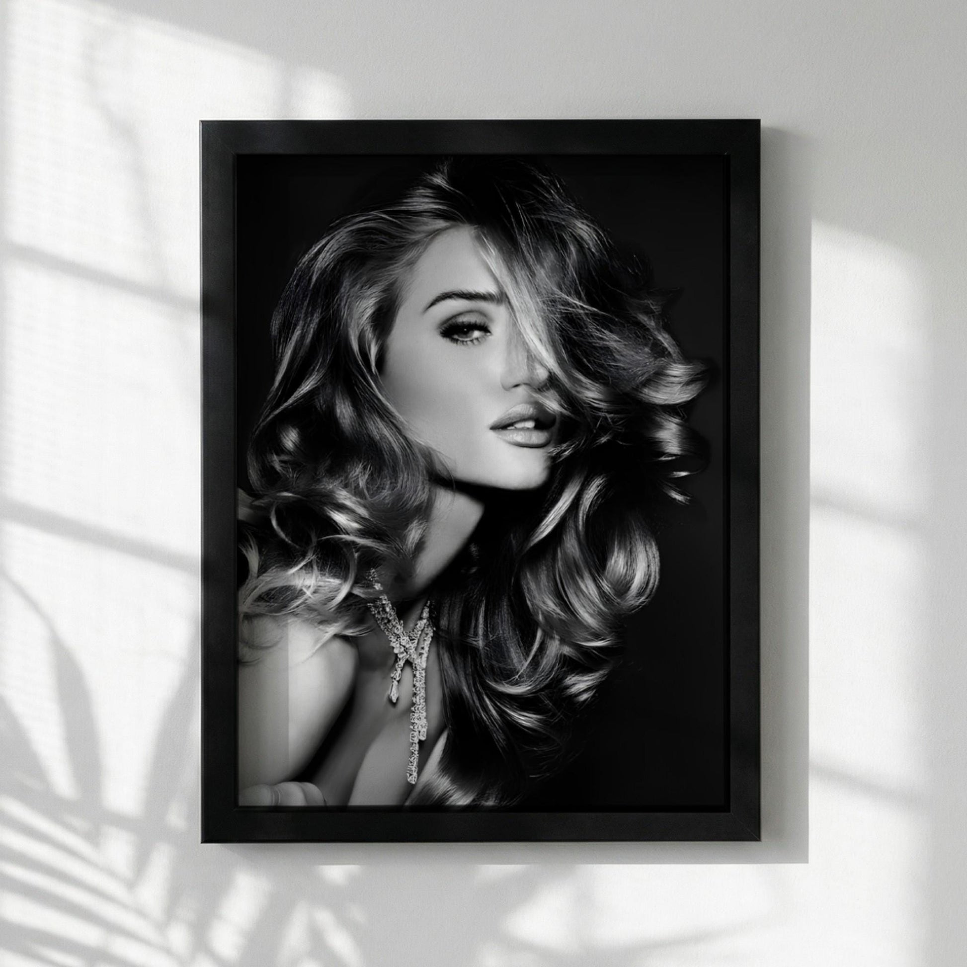Sydney Sweeney | Black and White Glamour Portrait Print | Vintage Fashion Wall Art | Elegant Woman Photography | Classic Beauty Poster