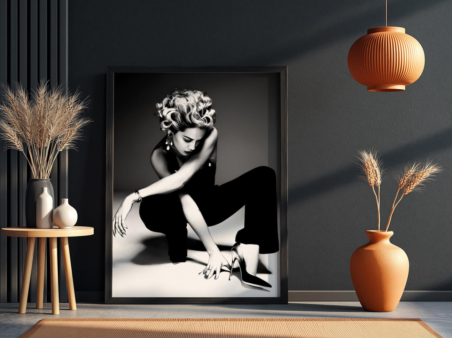 Scarlett Johansson | Black White Art Print | Edgy Fashion Poster | Retro Glamour Decor | Modern Wall Art