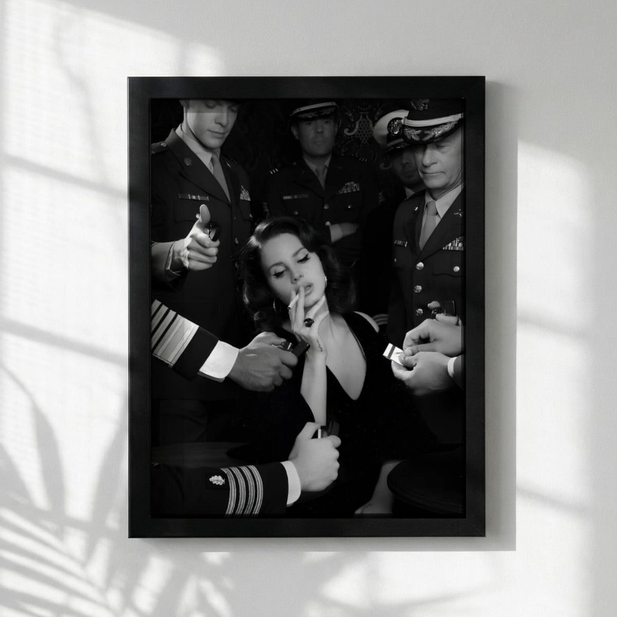 Femme Fatale Print | Vintage Glamour Poster | Black and White Boss Lady Art | Film Noir Photography | Edgy Wall Decor